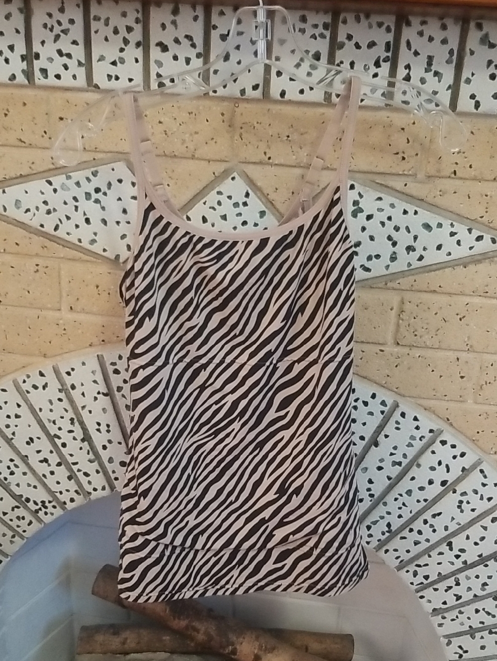 Maidenform Zebra-Print Cami Shapewear in Black & Beige